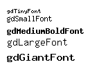 Figure 4: Fonts available to GBrowse