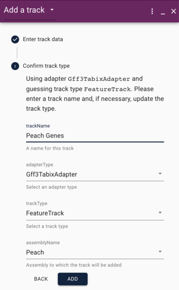 Next step: change the name of the track so we can find it later