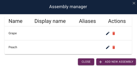 Assembly manager with both assemblies